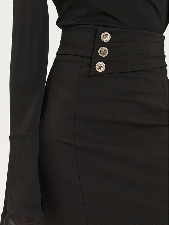 Rinascimento Rinascimento Φούστα pencil CFC0119972003 Μαύρο Slim Fit