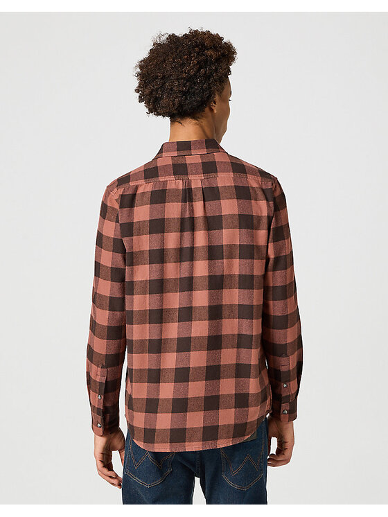 Wrangler Wrangler Camicia 1PKT SHIRT Rosso Regular Fit