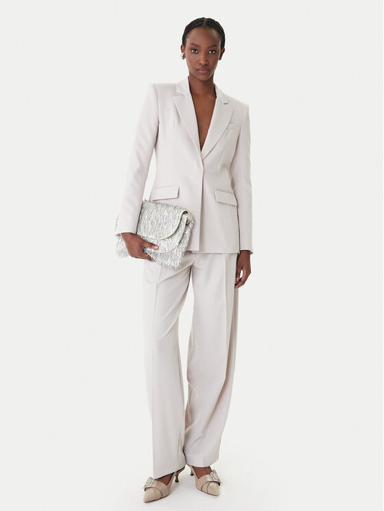 Patrizia Pepe Patrizia Pepe Παντελόνι υφασμάτινο 8P0794/A498-S748 Γκρι Regular Fit