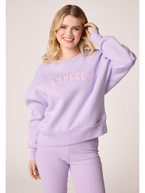 LAURELLA LAURELLA Mikina 1TU017 Fialová Regular Fit