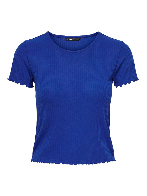 ONLY ONLY T-krekls Emma 15201206 Zils Regular Fit
