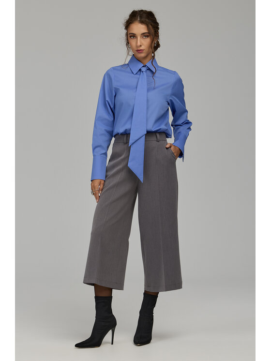NIFE NIFE Kuloty SD144 Szary Wide Leg