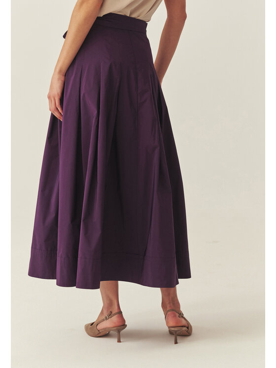 TATUUM Tatuum Midi sukňa TAFTANI Fialová Flare Fit