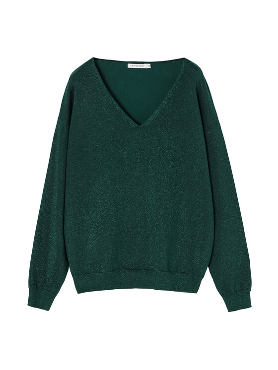 TATUUM TATUUM Sweter FLARE Zielony Classic Fit