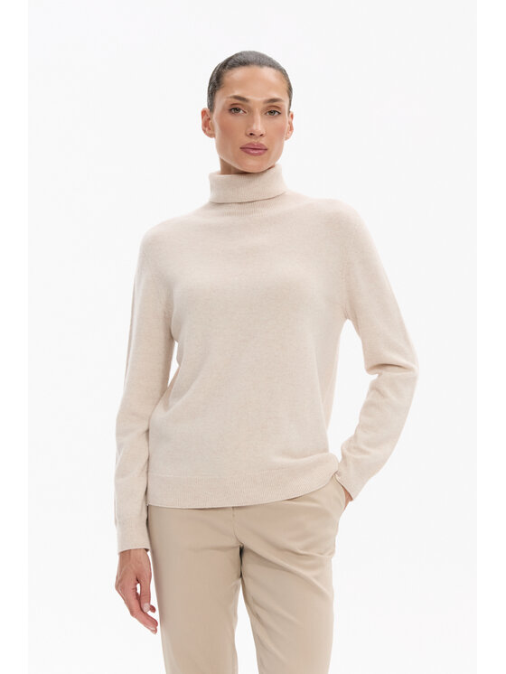 Deni Cler Milano Deni Cler Milano Sweter T-DC-S454-F5-90-11-1 Beżowy Regular Fit