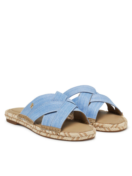 Tommy Hilfiger Tommy Hilfiger Espadrile Chambray Espadrille Mule FW0FW08501 Albastru