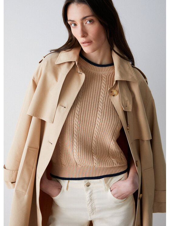 Liu Jo Liu Jo Maglione WA6522MS044C3970 Beige Regular Fit