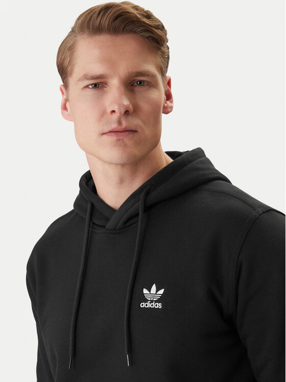 adidas adidas Mikina Trefoil Essentials IY4930 Černá Regular Fit
