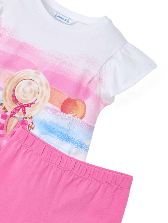 Mayoral Mayoral Set T-Shirt und Leggings 3711 Rosa Regular Fit