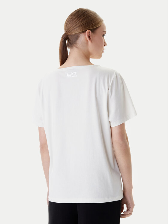 EA7 Emporio Armani EA7 Emporio Armani T-krekls 7W001098 AF14880 U1142 Balts Slim Fit