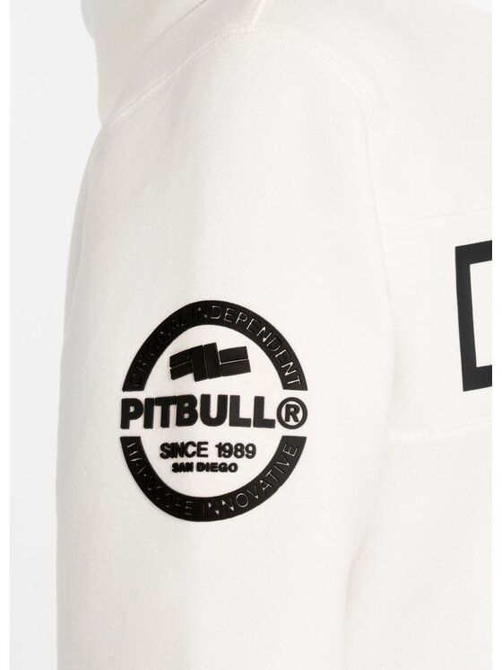PITBULL PITBULL Bluza Bluza męska z kapturem Sherwood L Biały Regular Fit