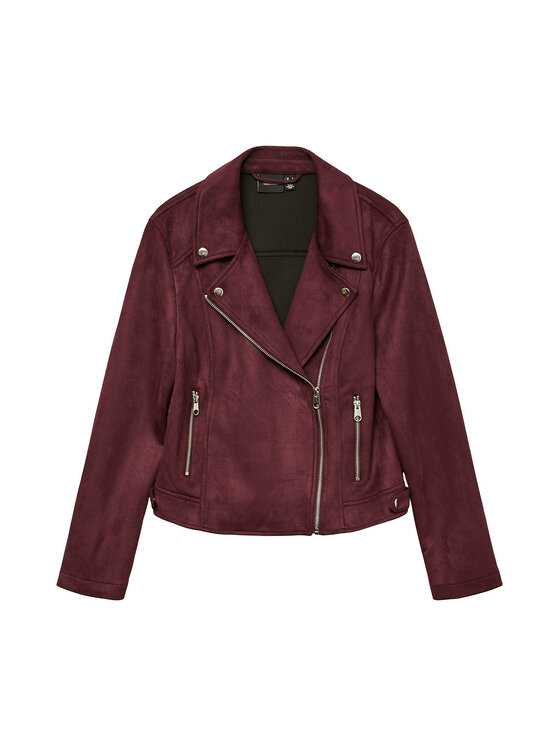 Vero Moda Vero Moda Kurtka z imitacji skóry Jose 10300938 Fioletowy Regular Fit