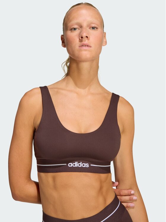 adidas adidas Biustonosz sportowy 158738 Brązowy
