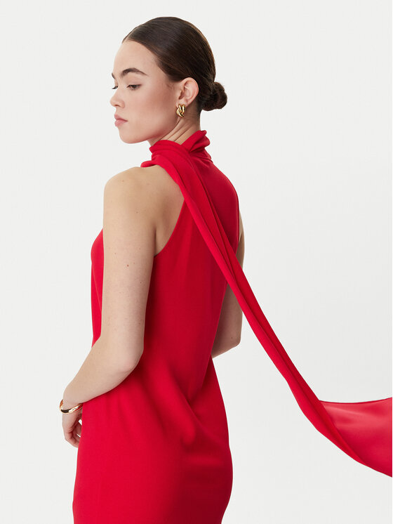 Marella Marella Коктейлна рокля Ninfee 2613221083 Червен Regular Fit