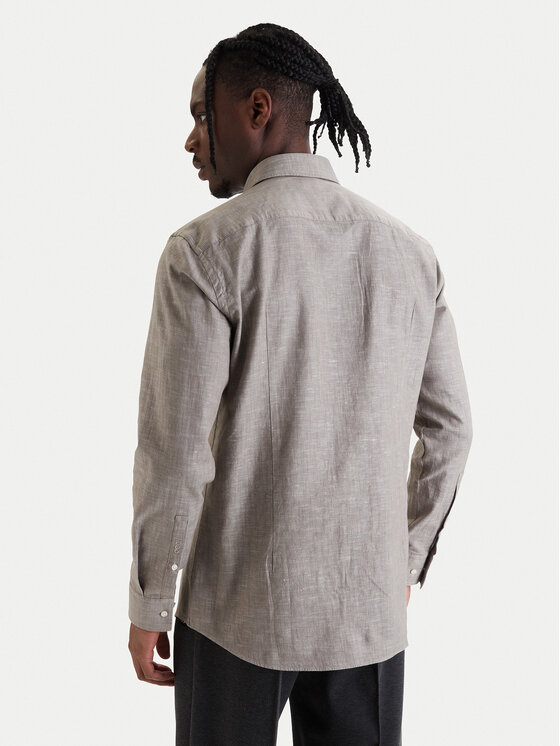 HUGO HUGO Koszula Kason 50539775 Beżowy Slim Fit