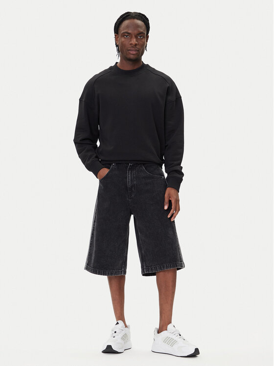 adidas adidas Jeansshorts adicolor Denim Firebird JC6719 Schwarz Loose Fit