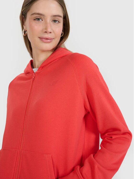 4F 4F Bluza FWMM00TSWSF1763-62S Czerwony Regular Fit