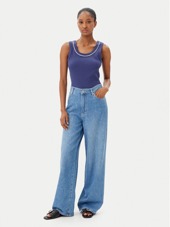 Marella Marella Top Dede 2515941032 Tmavomodrá Regular Fit