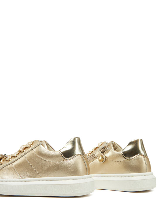 Calvin Klein Jeans Calvin Klein Jeans Sneakersy Sneaker Bassa Allacciata V1A9-83044-0220 Złoty