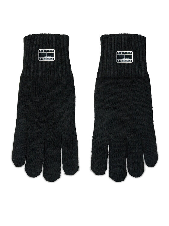 Tommy Jeans Ženske rokavice Tjw Cosy Knit Gloves AW0AW15481 Črna