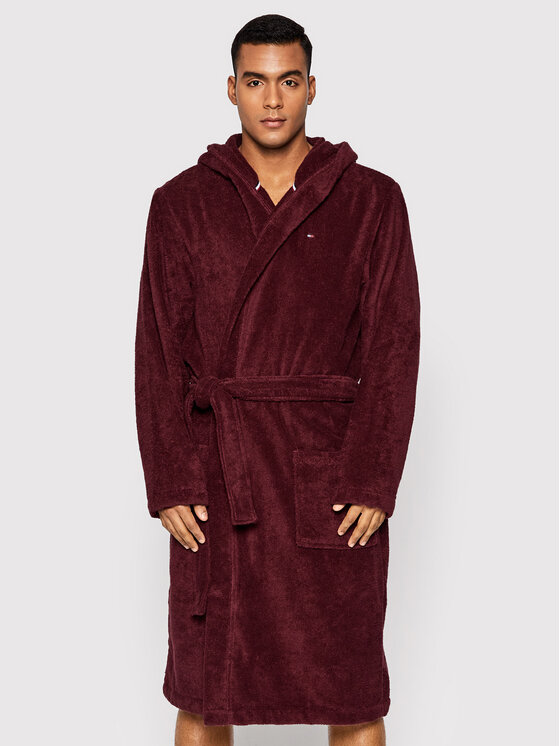 Tommy Hilfiger Robe de chambre Towelling UM0UM01606 Bordeaux Modivo