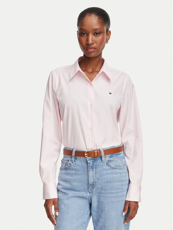 Tommy Hilfiger Tommy Hilfiger Hemd Summer WW0WW51155 Hellrosa Regular Fit