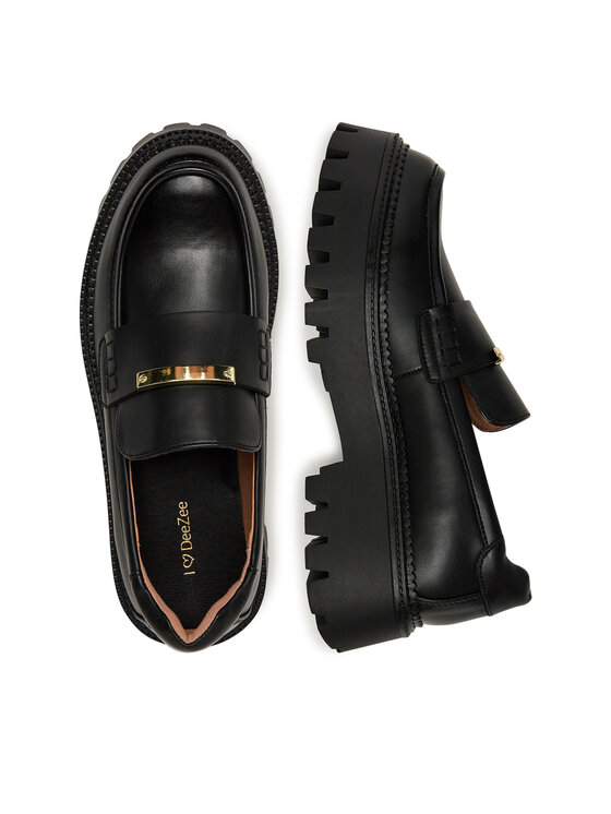 DeeZee DeeZee Loafersy HY19001-2 Czarny