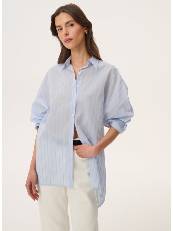 LEBRAND LEBRAND Koszula Liu Niebieski jasny Oversize