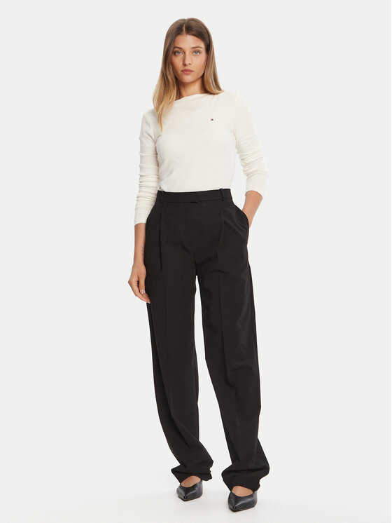 Tommy Hilfiger Tommy Hilfiger Majica WW0WW47309 Écru Slim Fit