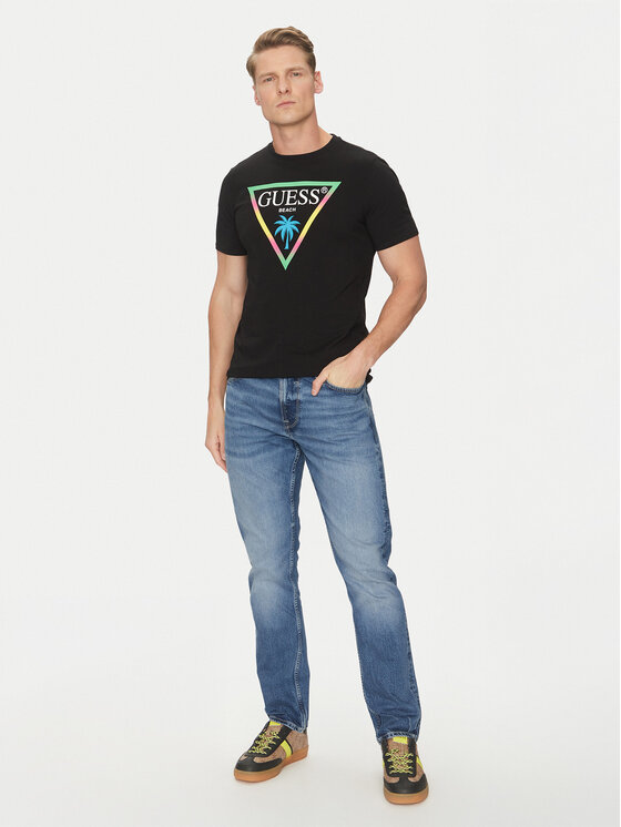 Guess Guess Traperice M5RAS2 D5KP2 Plava Slim Fit