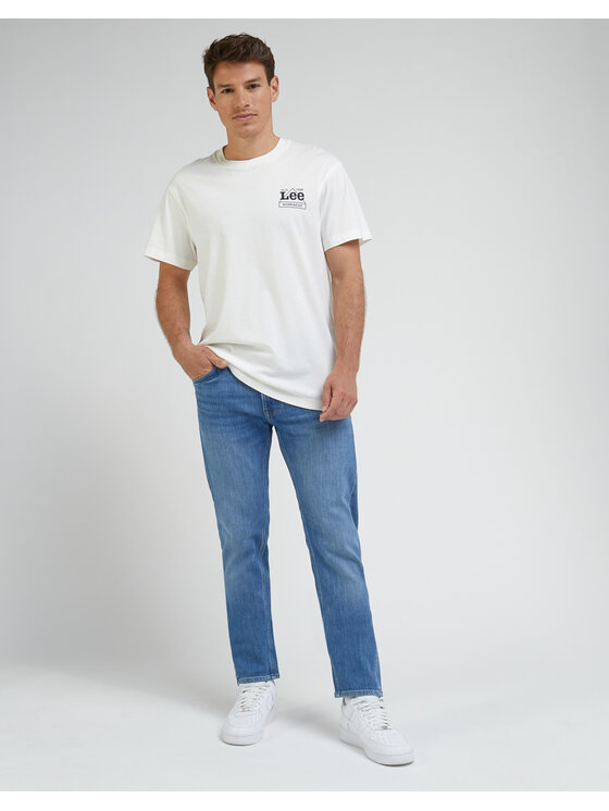Lee Lee Jeansy DAREN ZIP FLY Niebieski Straight Fit