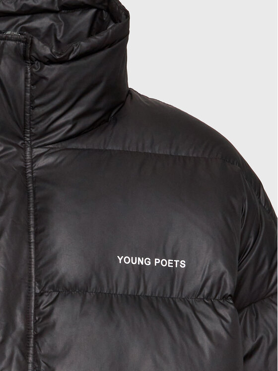 Young Poets Society Young Poets Society Vatovaná bunda Mika 107623 Černá Regular Fit