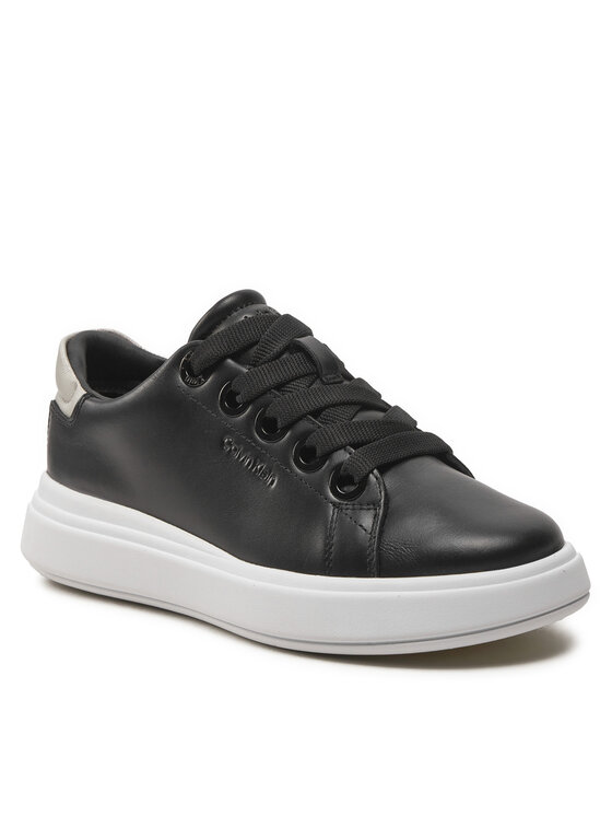 Calvin Klein Calvin Klein Snīkeri Cupsole Lace Up Lth HW0HW02085 Melns