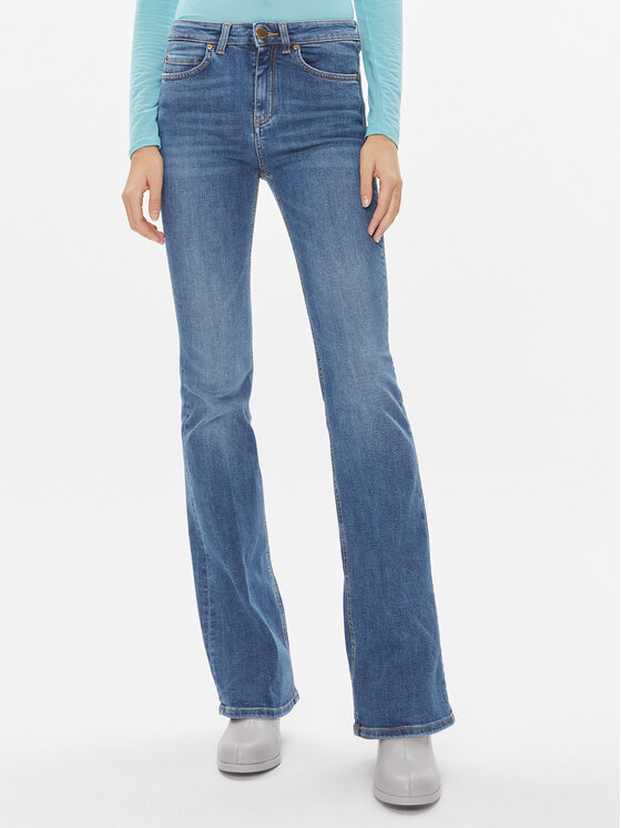 PINKO Pinko Farmer Flora 100561 A0J8 Kék Flared Leg