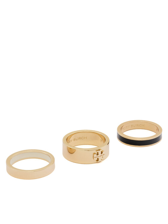 Tory Burch Inel Enamel Ring Set 184445 Negru