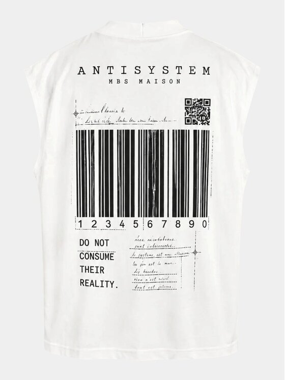 MADE BY SOCIETY MADE BY SOCIETY T-Shirt LOOSE CUT - M17708 Biały Basic Fit