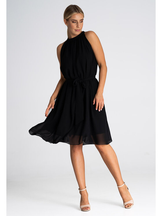 FIGL FIGLFIGL Vestito M958 Nero Regular Fit