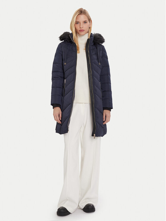 Morgan Morgan Zimski kaput 252-GCLEA Tamnoplava Slim Fit