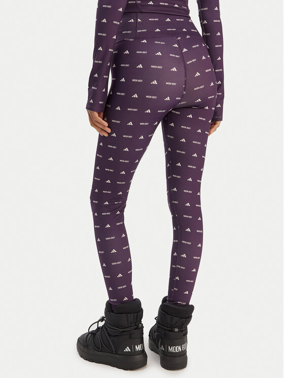 adidas adidas Legginsy Moon Boot JM1102 Fioletowy Slim Fit