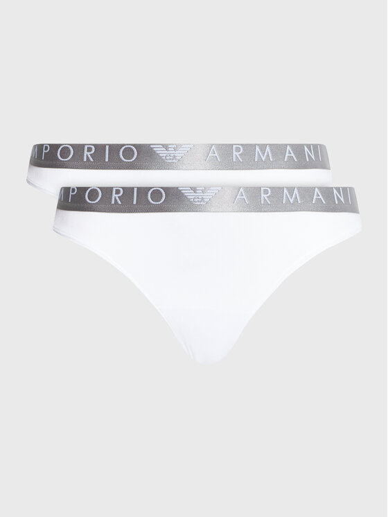 Emporio Armani Underwear Set 2 parov tangic 163333 3R235 00010 Bela