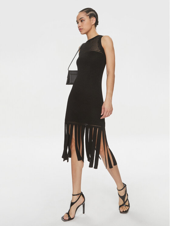 Marella Marella Rochie de vară Cacao 2413391022 Negru Regular Fit