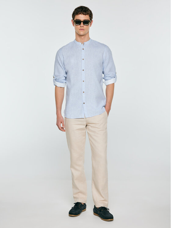 BIG STAR BIG STAR Koszula JANEISO Niebieski Slim Fit
