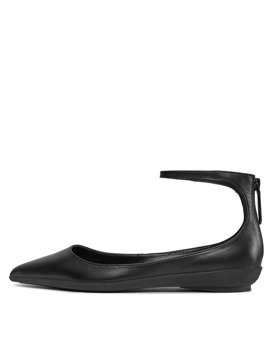 Calvin Klein Calvin Klein Balerinke Wrapped Ankle Strap Ballerina HW0HW01840 Črna