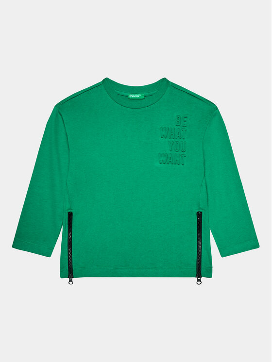United Colors Of Benetton United Colors Of Benetton Bluse 34MLC10ES Grün Regular Fit