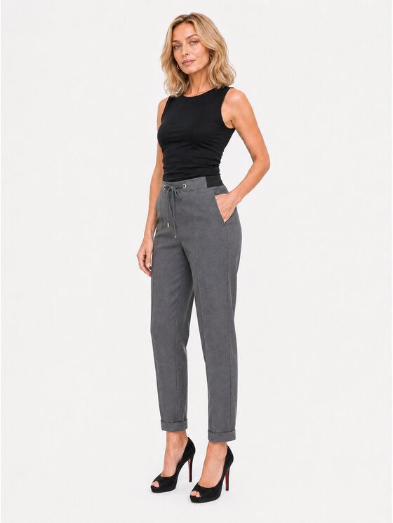 L’AF L’AF Spodnie materiałowe Liberty Szary Regular Fit