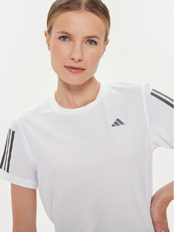 adidas adidas Koszulka techniczna Own The Run IK7442 Biały Regular Fit