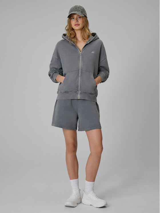 4F 4F Bluza FOB SUMMER Szary jasny Oversize