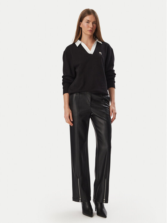 KARL LAGERFELD KARL LAGERFELD Світшот B4W20062 Чорний Regular Fit