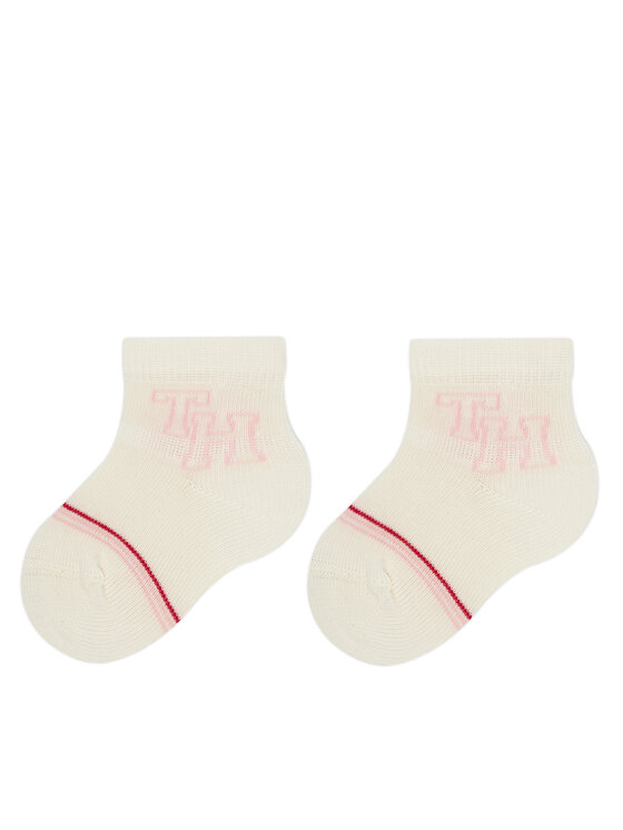 Tommy Hilfiger Tommy Hilfiger Set di 3 paia di calzini corti da bambini 701236342 Rosa