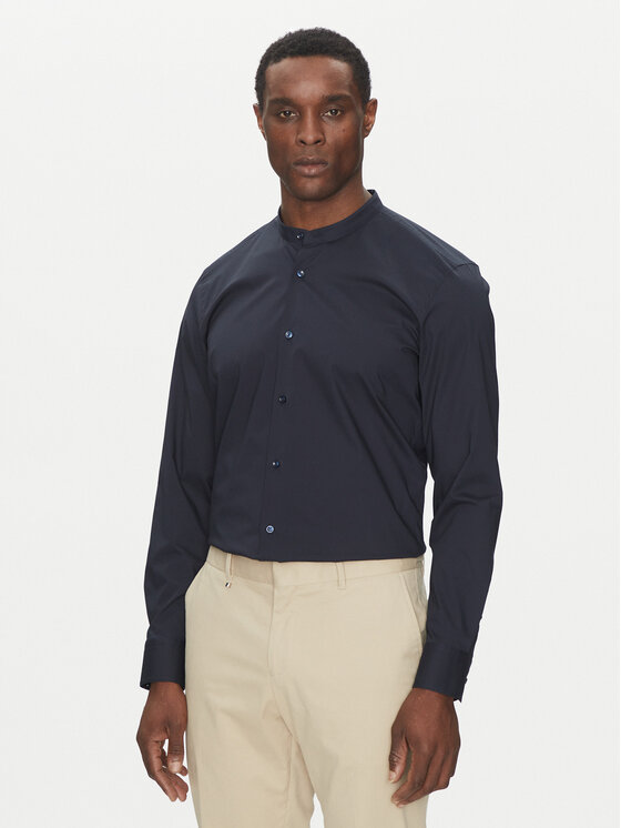 BOSS BOSS Cămașă H-HANK-S-STAN-C3-252 50539176 Bleumarin Slim Fit